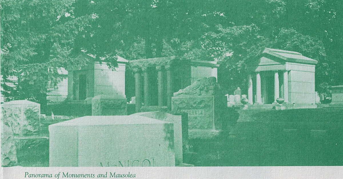 Panorama of Monuments and Mausolea
Photo from Cemetery Booklet

