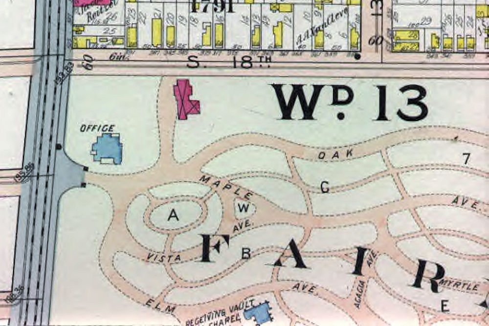 1911 Map
South Orange Avenue Entrance
