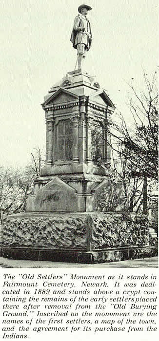 Monument is in Fairmount Cemetery
Photo from "Old First Church"

