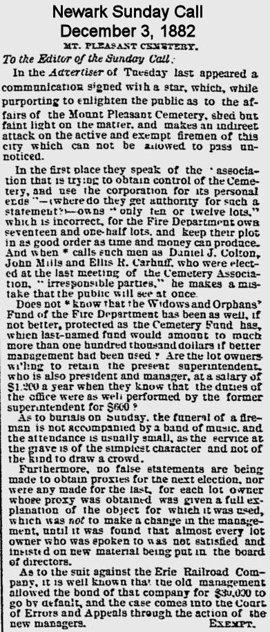 Letter to the Editor
December 3, 1882
